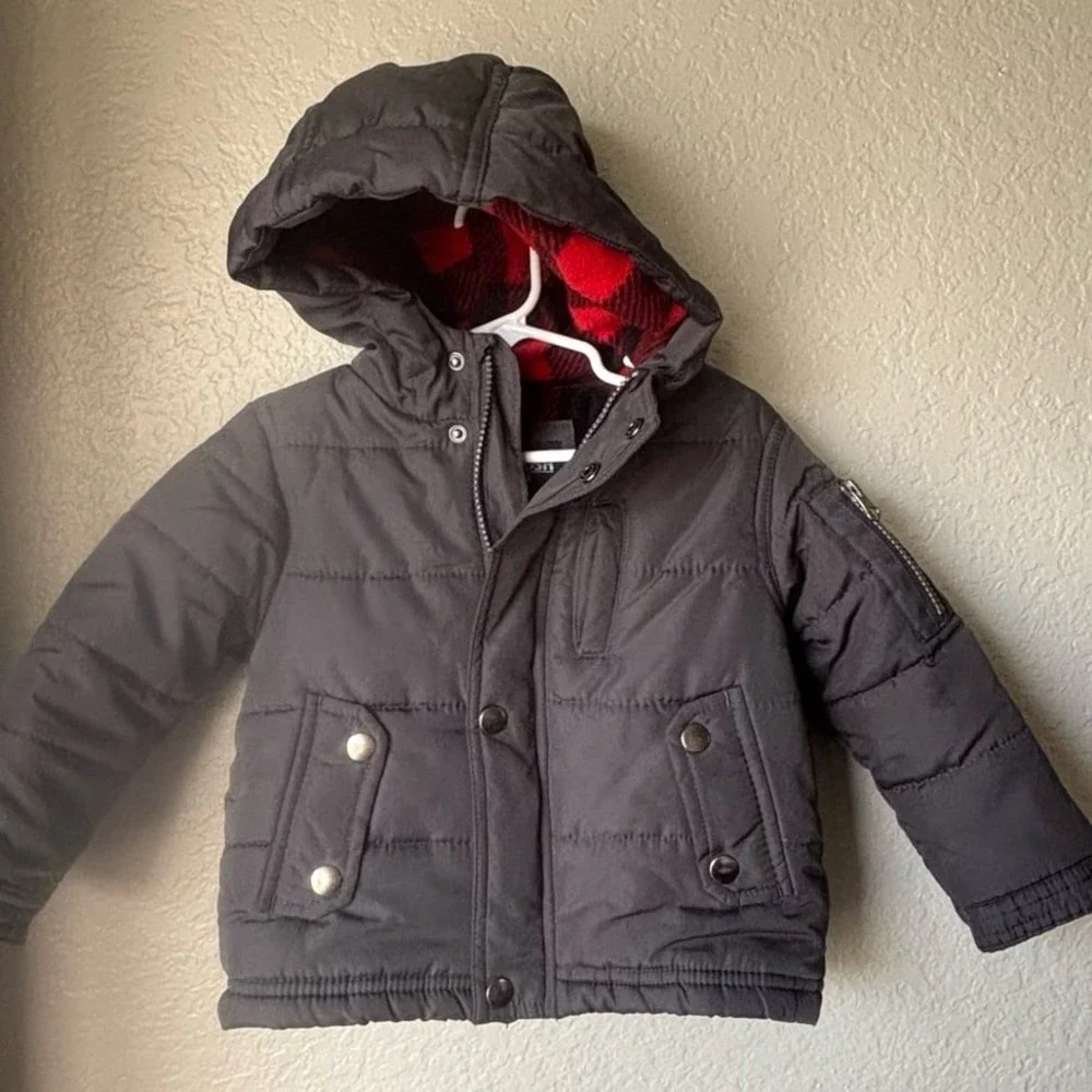 Osh Kosh Infant Winter Puffer Gray‎ Jacket 24 Months